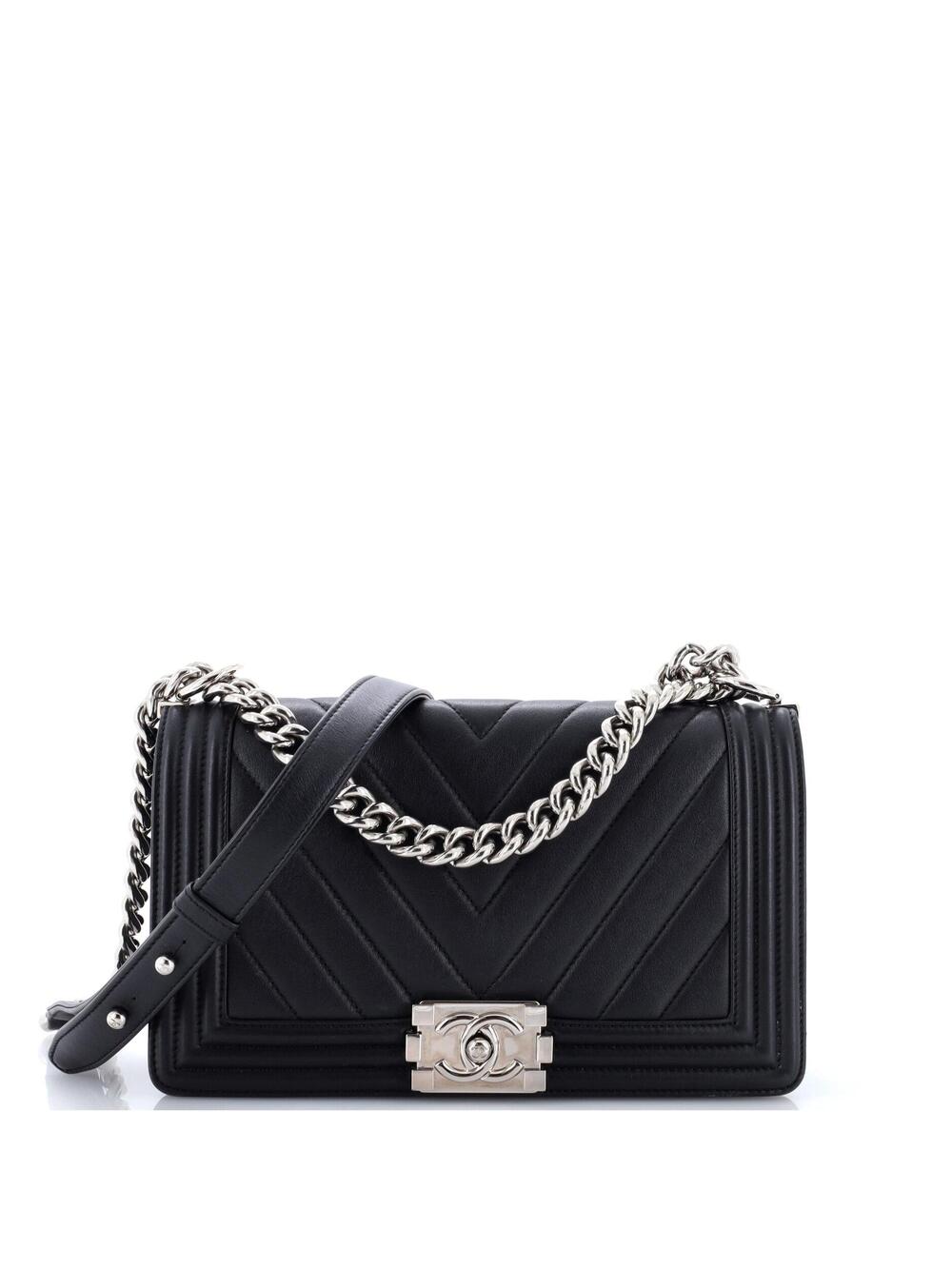 Chanel Boy Flap Bag Chevron Calfskin #342995C43B